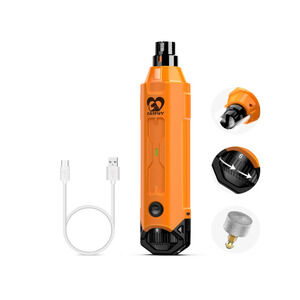 Casfuy Professional Pet Dog Nail Grinder 6 Speed Rechargeable Quiet Trimmer NEW
